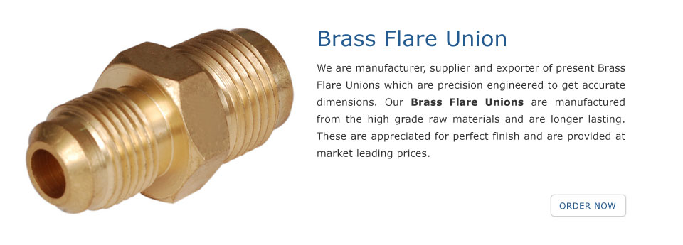 Brass Flare Union